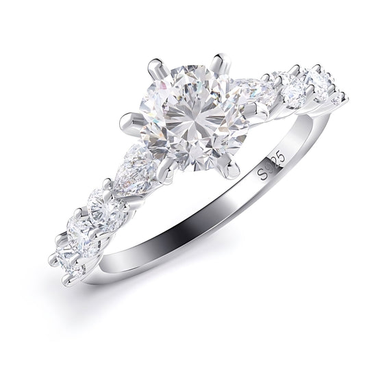 RoundEngagementRingforWomenbyGingerLyne2.5CtSterlingSilverWeddingRings_Silver-1