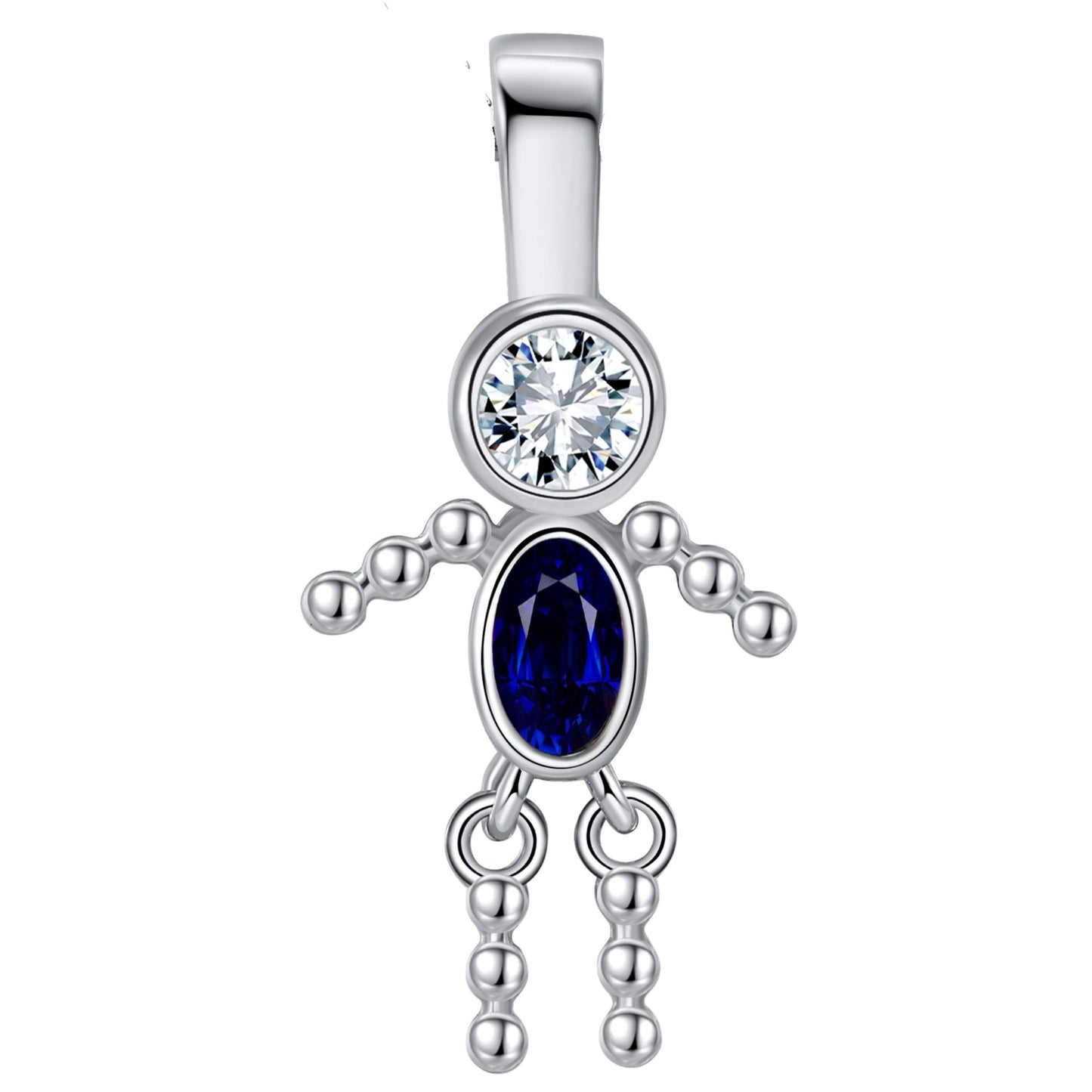 BabyBoyorGirlBirthstoneCharmforMomFamilyTreeGrandmaNecklacebyGingerLyneCZSterlingSilver_BoySeptember-1