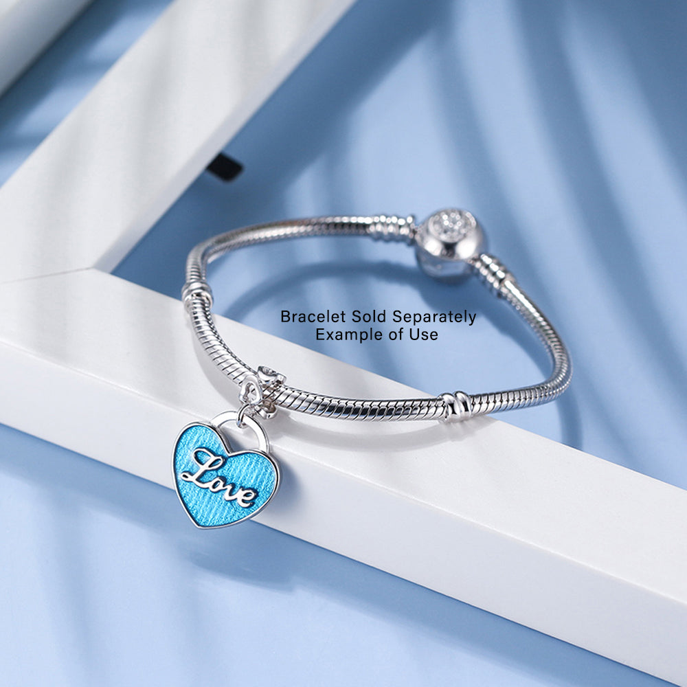 HeartLoveCharmEuropeanBeadSterlingSilverBlueGingerLyneCollection_Blue-2