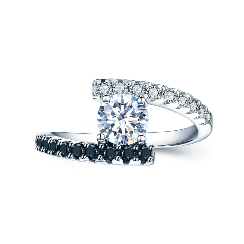 KylieEngagementRingBridalSterlingSilverBlackCzWomensGingerLyneCollection_Black-2