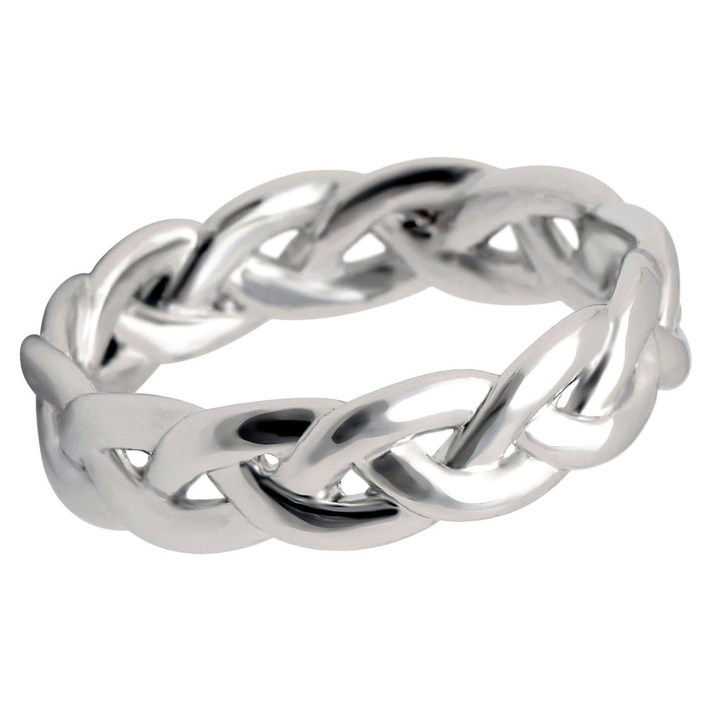 BelindaInfinityTwistAnniversaryWeddingBandRingWomenGingerLyneCollection-6_Silver-1