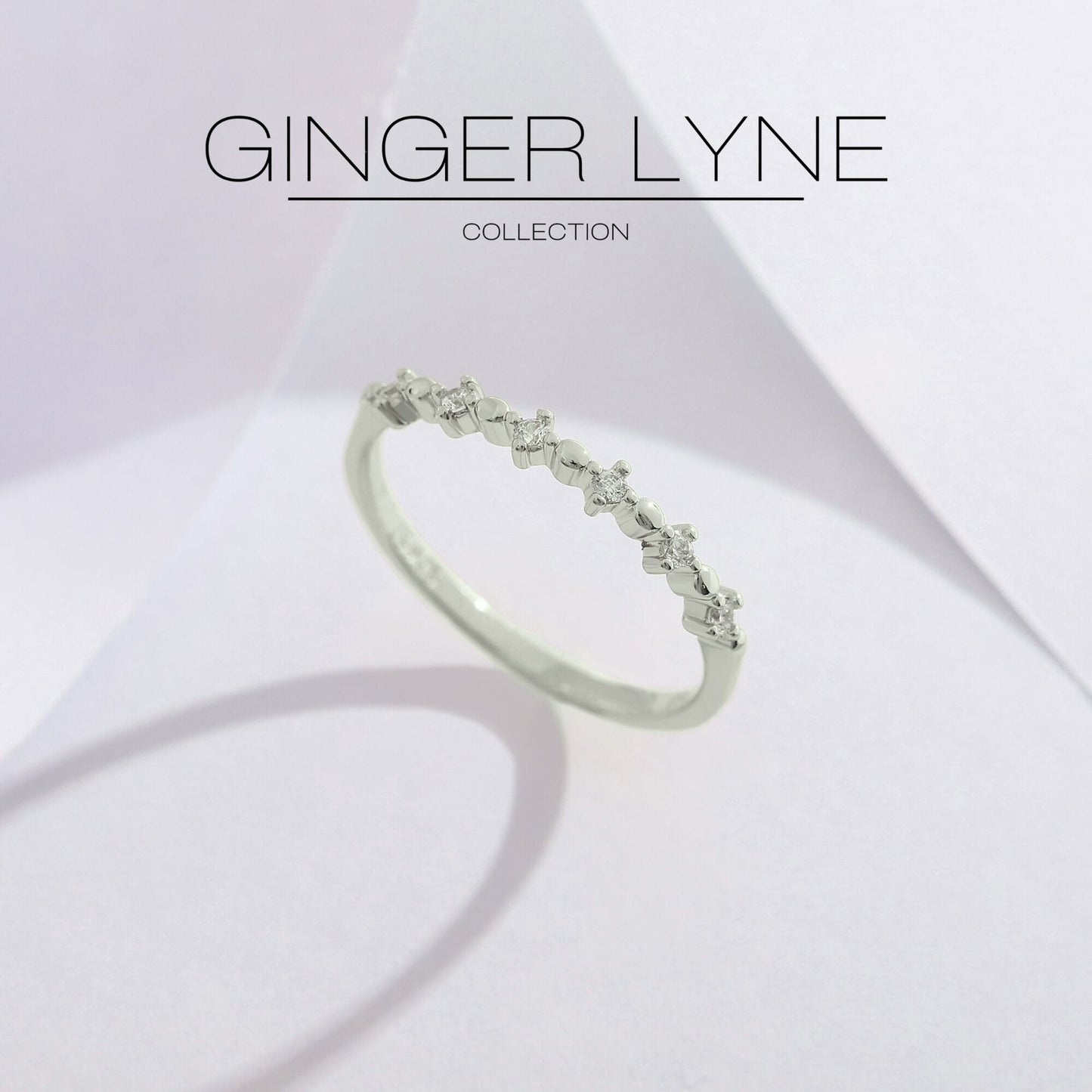 ElaraHalfEternityRingforWomenSterlingSilverCZAnniversaryWeddingBandStackablebyGingerLyne_Gold-7