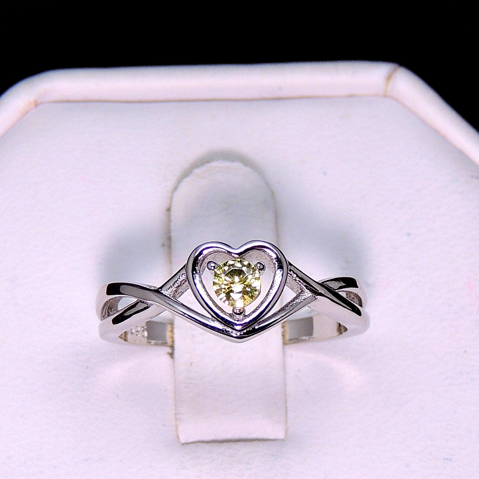 ChristineEngagementRingforWomenPromiseHeartBirthstoneCzSterlingSilverbyGingerLyne_November-Yellow-5