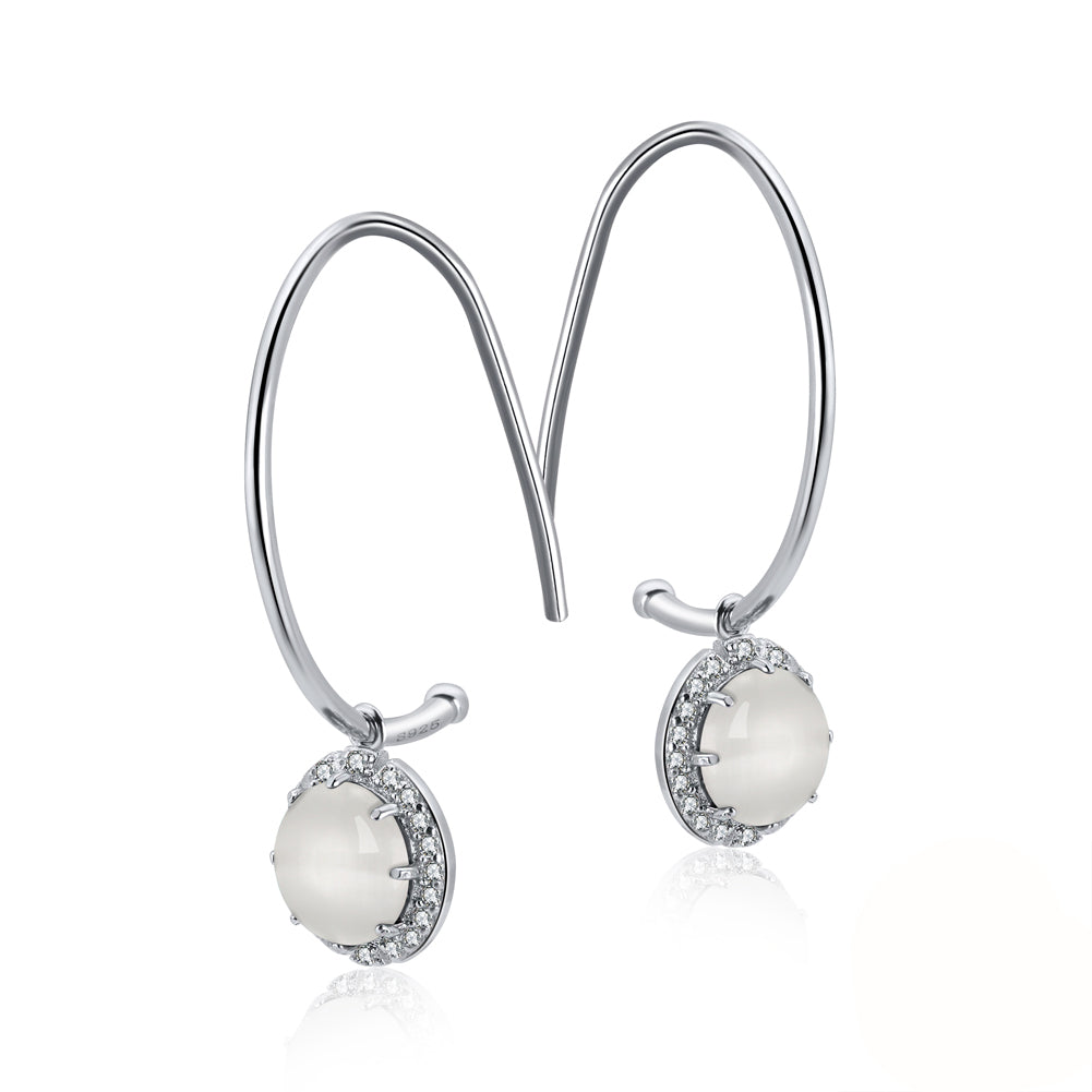 DropHookEarringsforWomenSterlingSilverCubicZirconiaCharmGingerLyneCollection_White-1