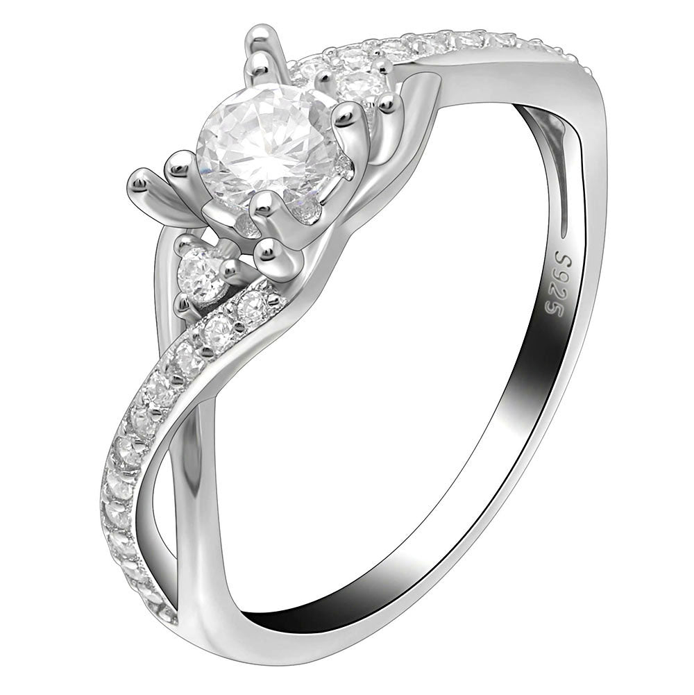 ContessaEngagementRingWomensBridalSterlingSilverCzGingerLyneCollection_Silver-1