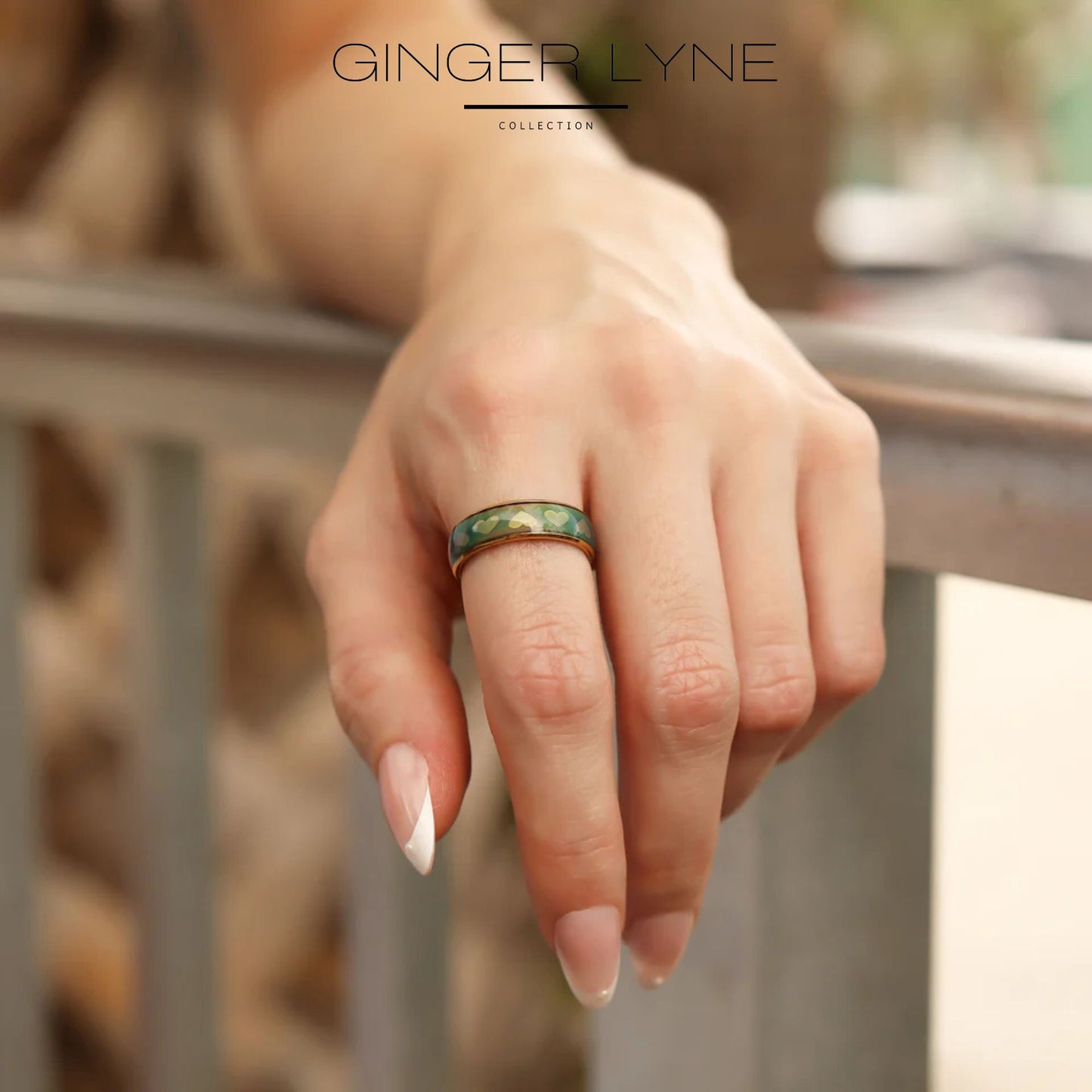 6mmColorChangingWeddingBandforWomenorMenMoodRing6mmGoldStainlessSteelGingerLyneCollection_Gold-7