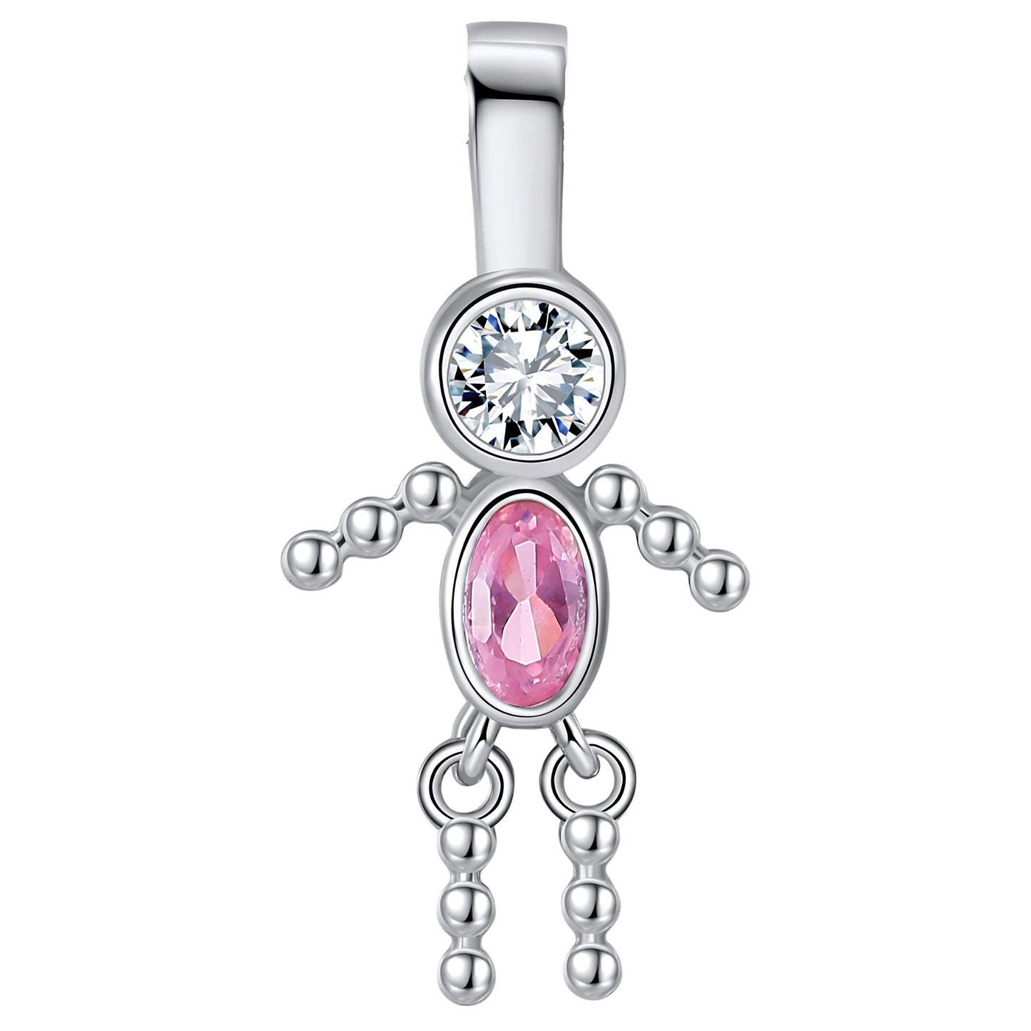 BabyBoyorGirlBirthstoneCharmforMomFamilyTreeGrandmaNecklacebyGingerLyneCZSterlingSilver_BoyOctober-1