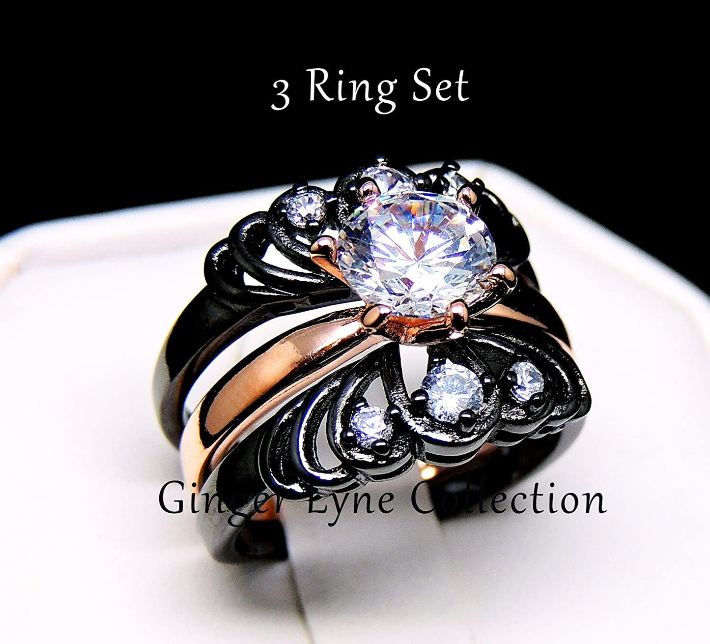 CordeliaWeddingRingSetforWomenSolitaire3pcBlackRoseCzEngagementGingerLyneCollection_Black-2