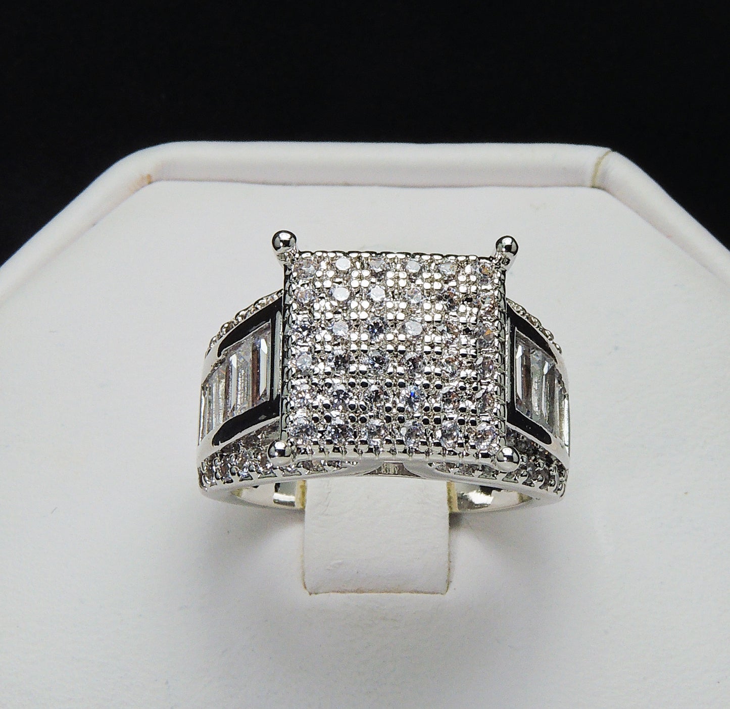 BaguetteEngagementRingforWomenbyGingerLyneCollection_Silver-2