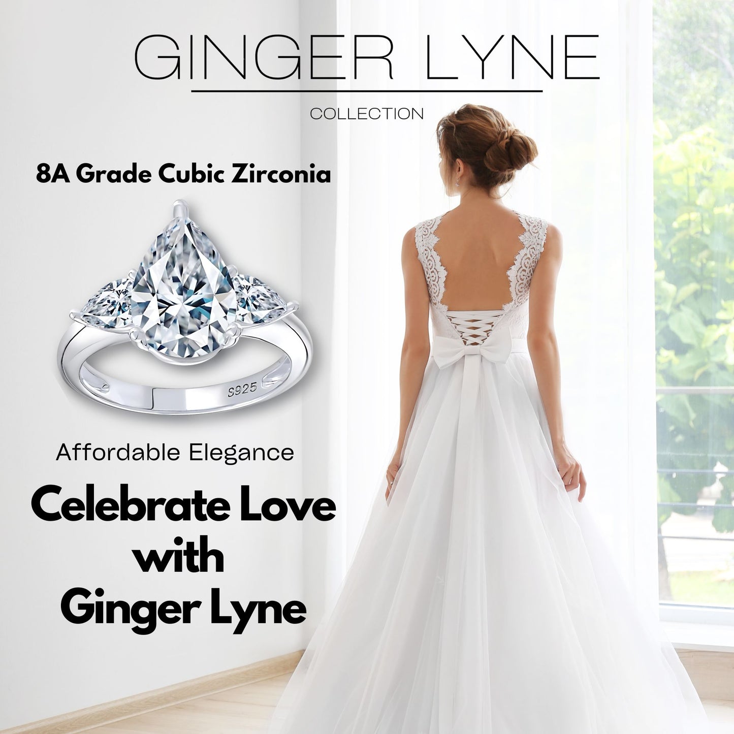 PearEngagementRingforWomenbyGingerLyne3.78CtSterlingSilverWeddingRings_Silver-6