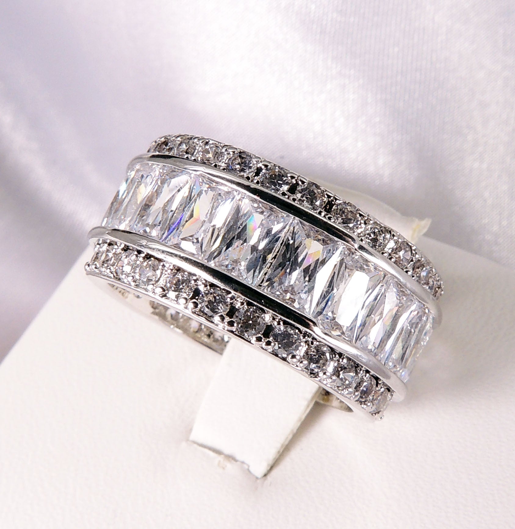 BrianaBandBridalEngagementRingCubicZirconiaWomensGingerLyneCollection_Silver-4