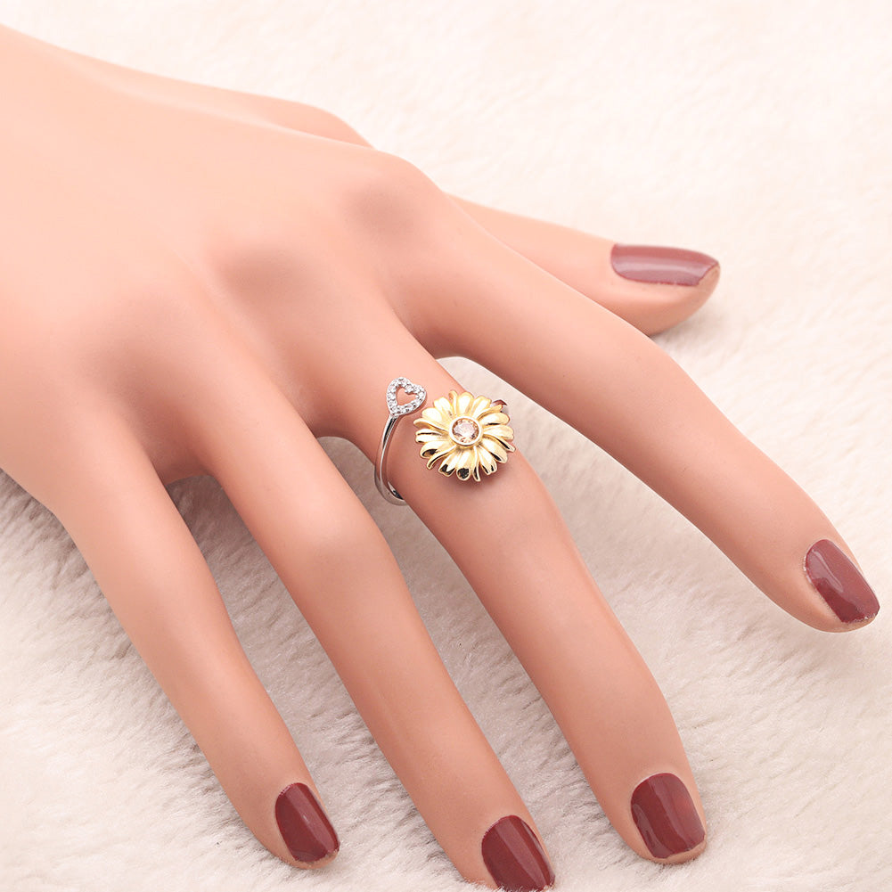 SunflowerHeartRingWomensCubicZirconiaSterlingSilverGingerLyneCollection_Yellow-5