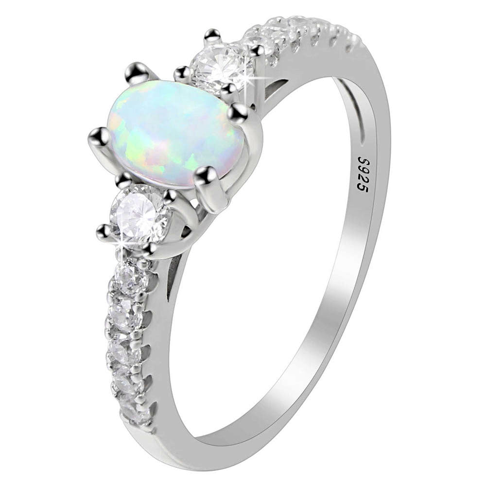 WhiteSimulatedOpalRingforWomenSterlingSilverOvalCubicZirconiaEngagementRingSize7byGingerLyne_White-1