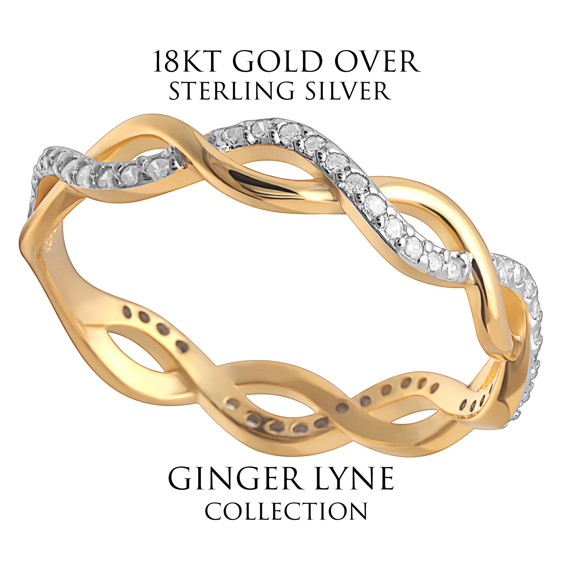 LindaWeddingBandEternityRingforWomenSterlingSilverGingerLyneCollection_Gold-2