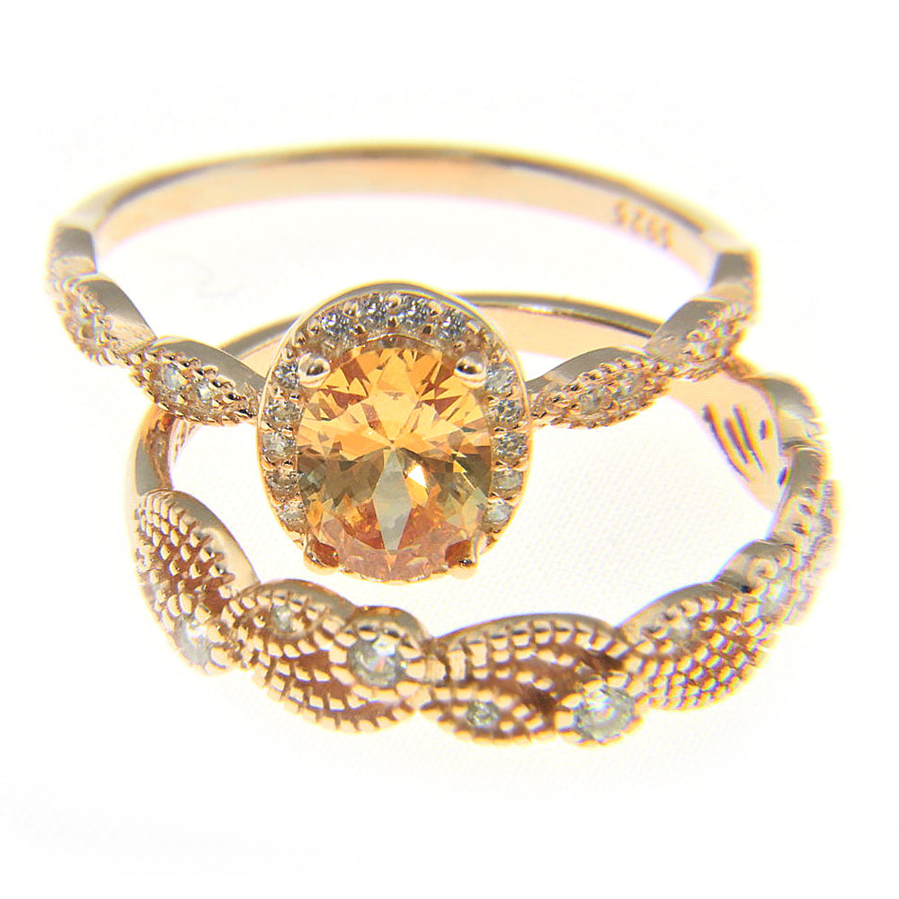 AmaraWeddingRingSetforWomenSterlingSilverCzEngagementRingWeddingBandGingerLyneCollection_RoseGold-6