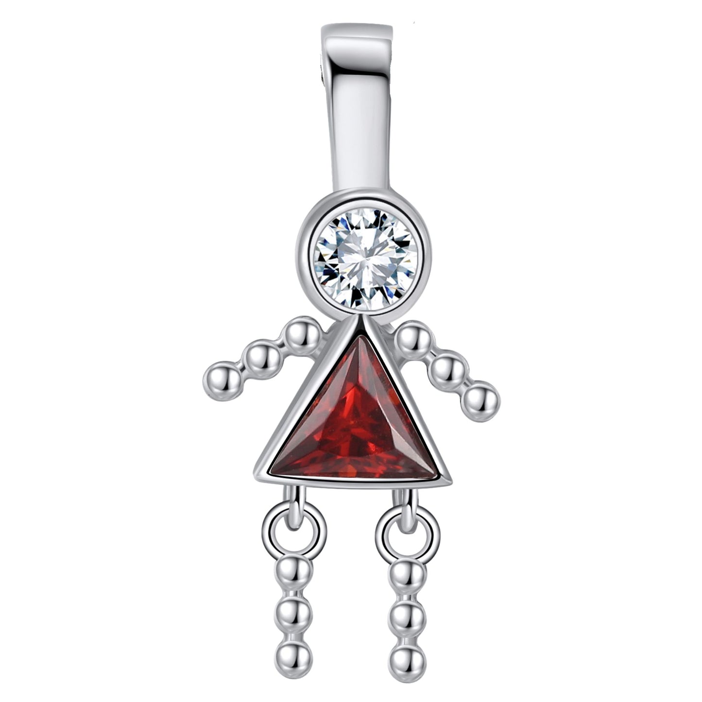 BabyBoyorGirlBirthstoneCharmforMomFamilyTreeGrandmaNecklacebyGingerLyneCZSterlingSilver_GirlJuly-1