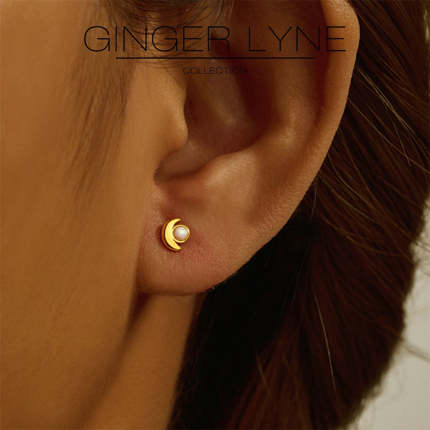 MoonFlatBackOpalEarringsforCartilageHelixTragusLobe16gGoldoverSterlingSilverStudsPairbyGingerLyne_White-5