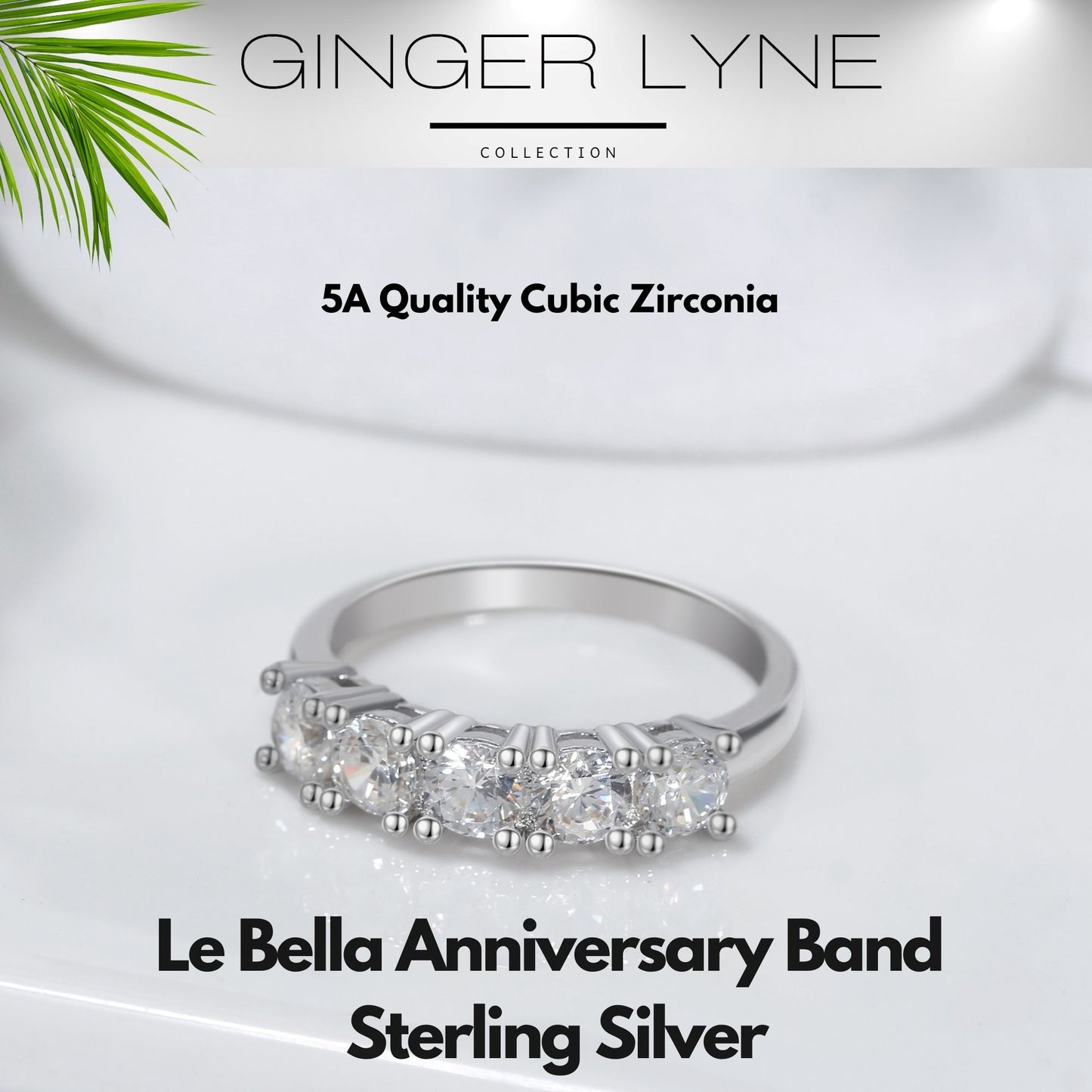 LeBellaAnniversaryRingforWomenWeddingBandRingCzSterlingSilverbyGingerLyne_Silver-2