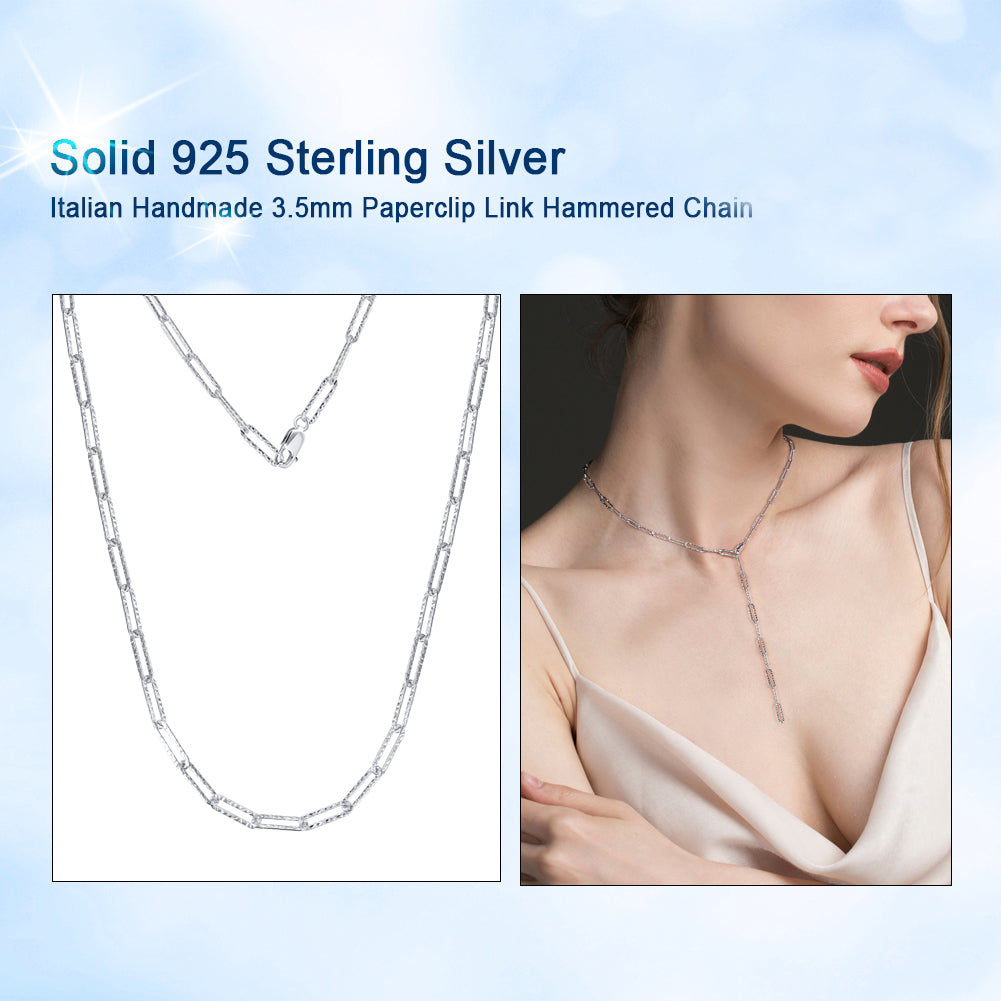 ItalianPaperclipChainNecklaceforWomenSterlingSilver22GingerLyneCollection_Silver-6