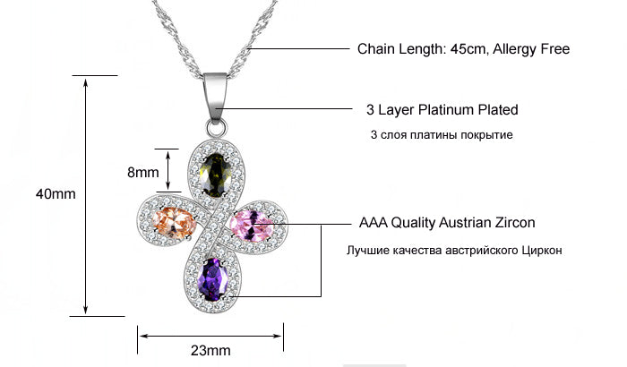 CrossPendantNecklaceforWomenMulitColoredPavePavedCZGingerLyneCollection_Clear-6