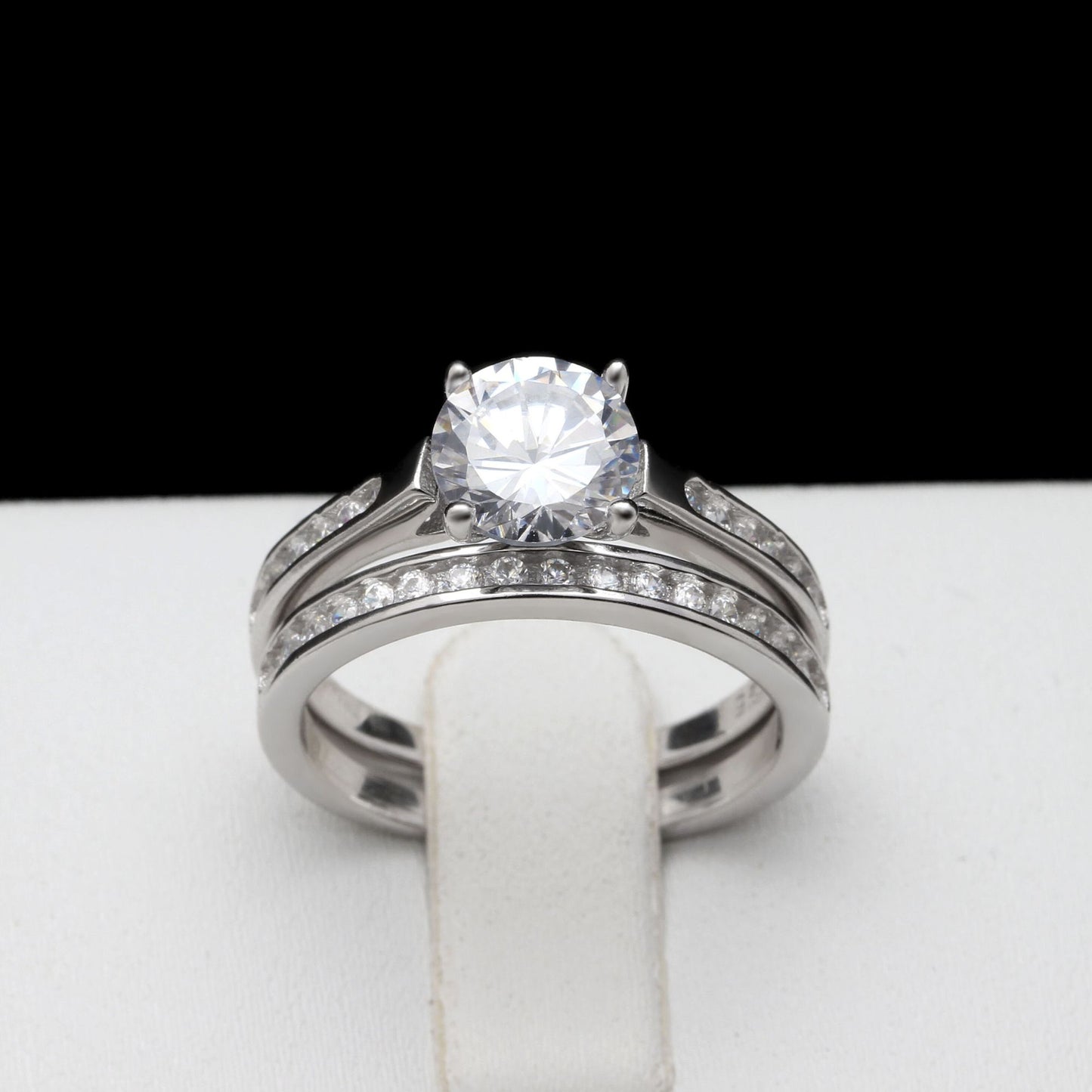 VictoriaWeddingRingSetforWomenSterlingSilver2ctEngagementRingMatchingBandbyGingerLyne_Silver-2