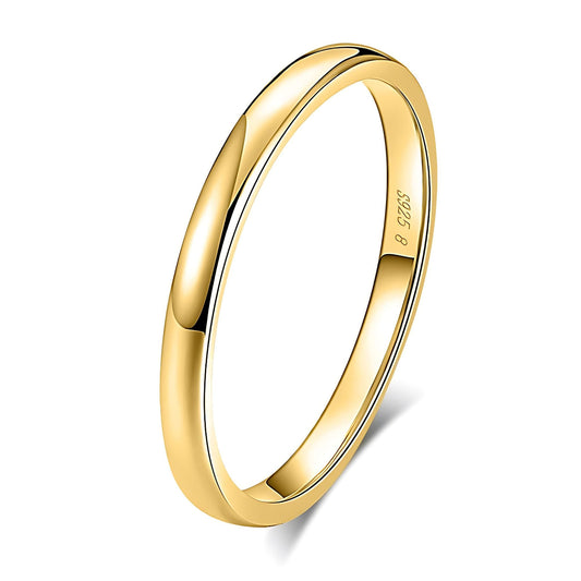 Envy2mmWeddingBandforMenGoldPlatedSterlingSilverRingforWomenGingerLyneCollection_Gold-1