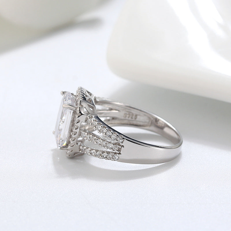 HaloEngagementRingforWomen4CtEmeraldCzSterlingSilverGingerLyneCollection_Silver-3
