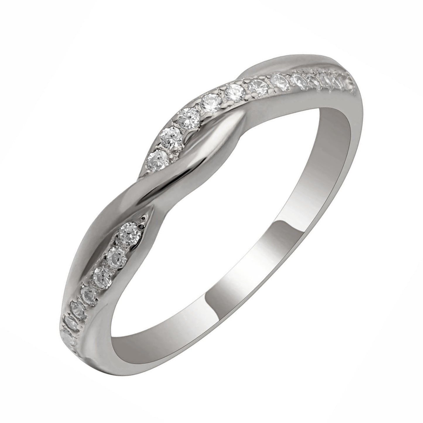 WeddingRingSetforWomenSterlingSilver3StoneEngagementRingGingerLyneCollection_Silver-5