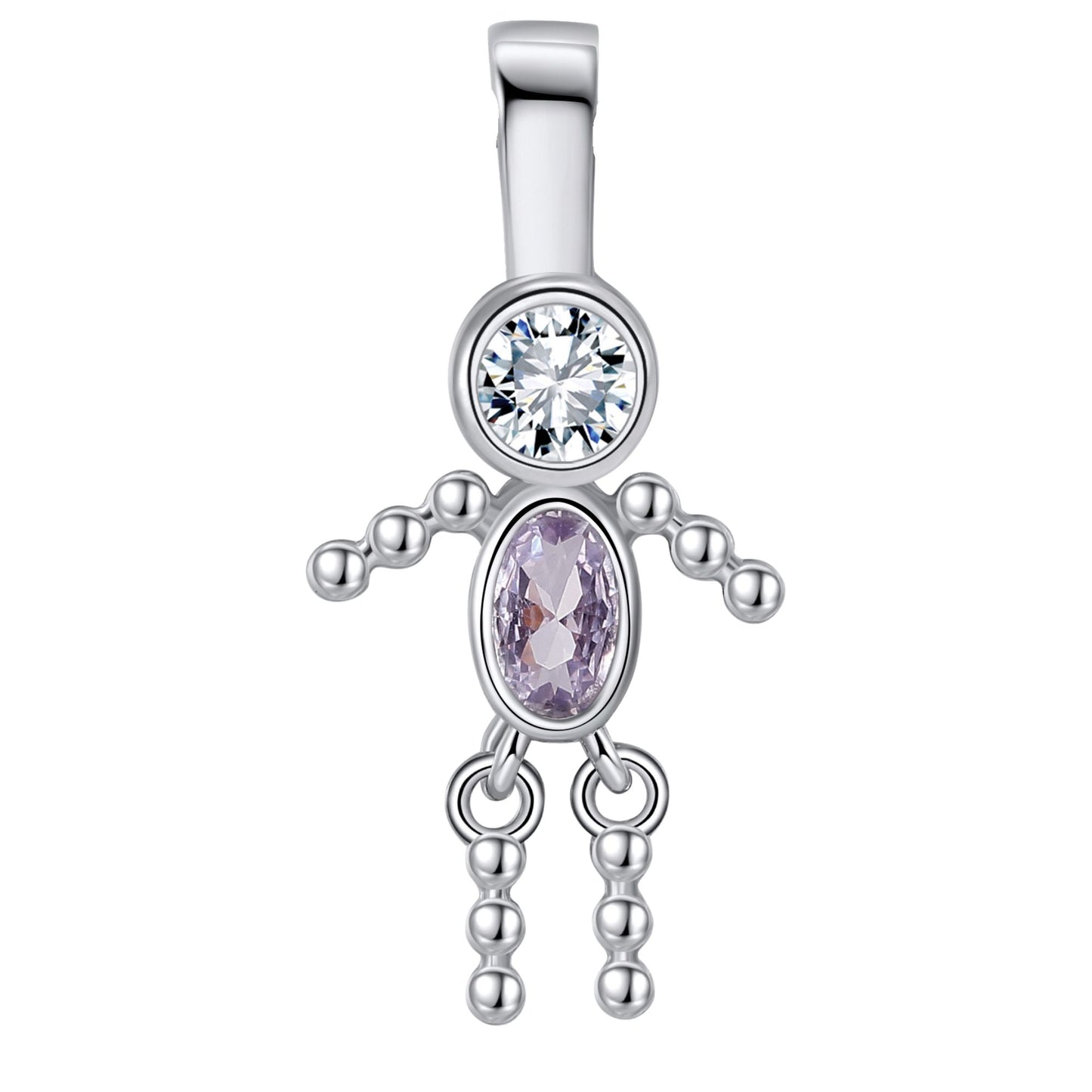 BabyBoyorGirlBirthstoneCharmforMomFamilyTreeGrandmaNecklacebyGingerLyneCZSterlingSilver_BoyJune-1