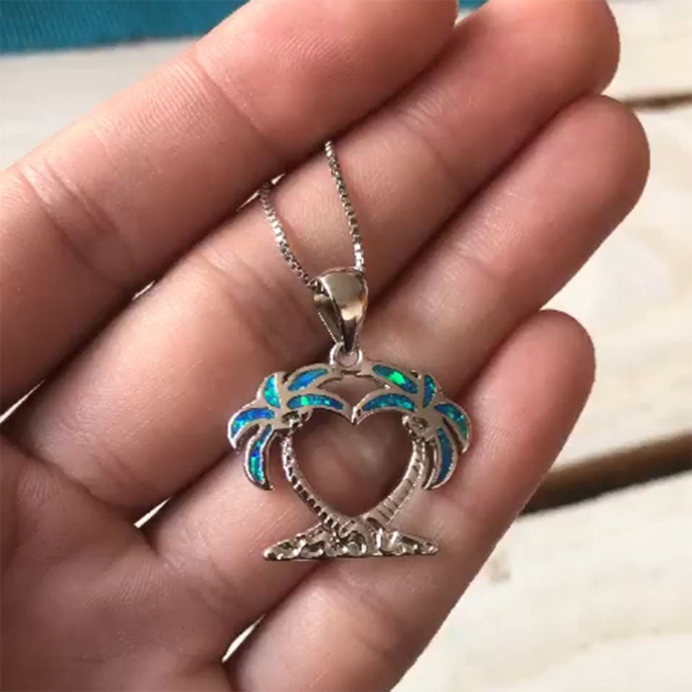 PalmTreeNecklaceforWomenGreenFireOpalSterlingSilverGingerLyneCollection_Green-5