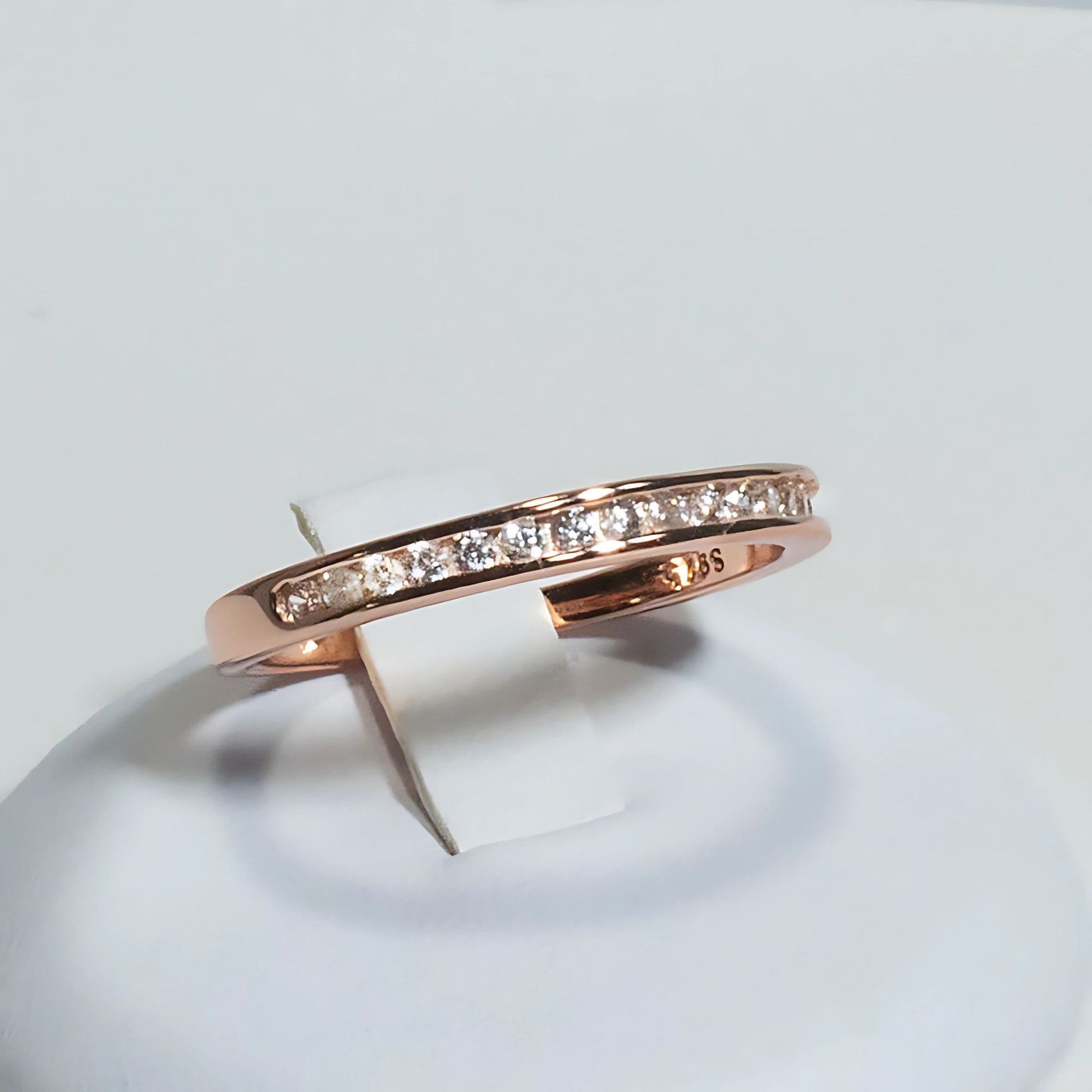 VictoriaAnniversaryBandRingSterlingSilverCzWomensGingerLyneCollection_RoseGold/Silver-4