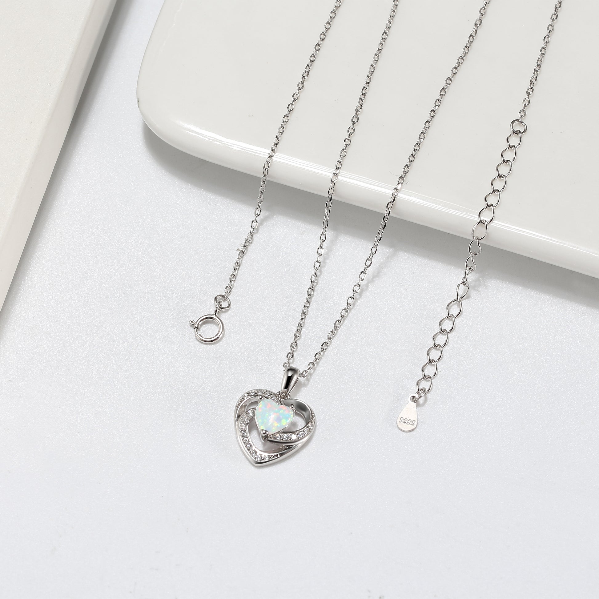 GingerLyneCollectionSterlingSilverCzHeartFireOpalPendantNecklaceforWomen_silver-3