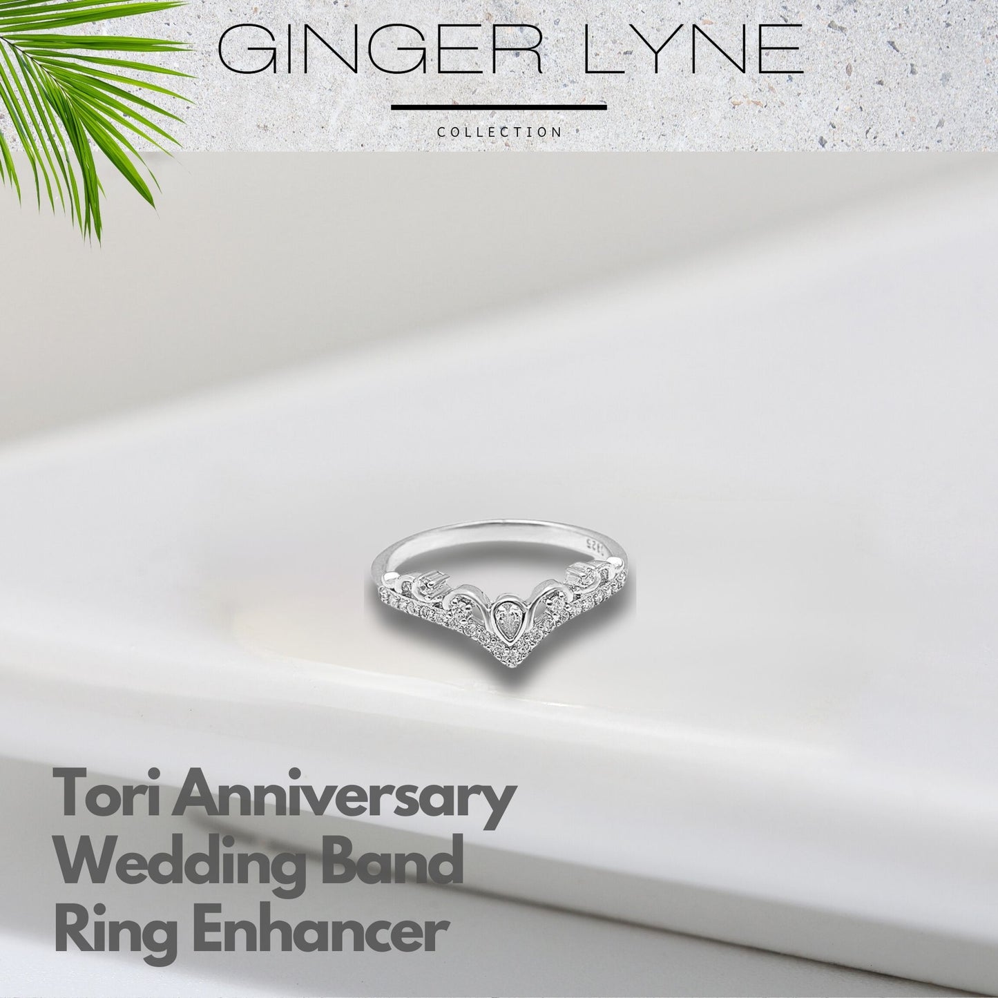 AnniversaryWeddingBandRingforWomenRingEnhancerSterlingSilverGingerLyneCollection_Silver-2