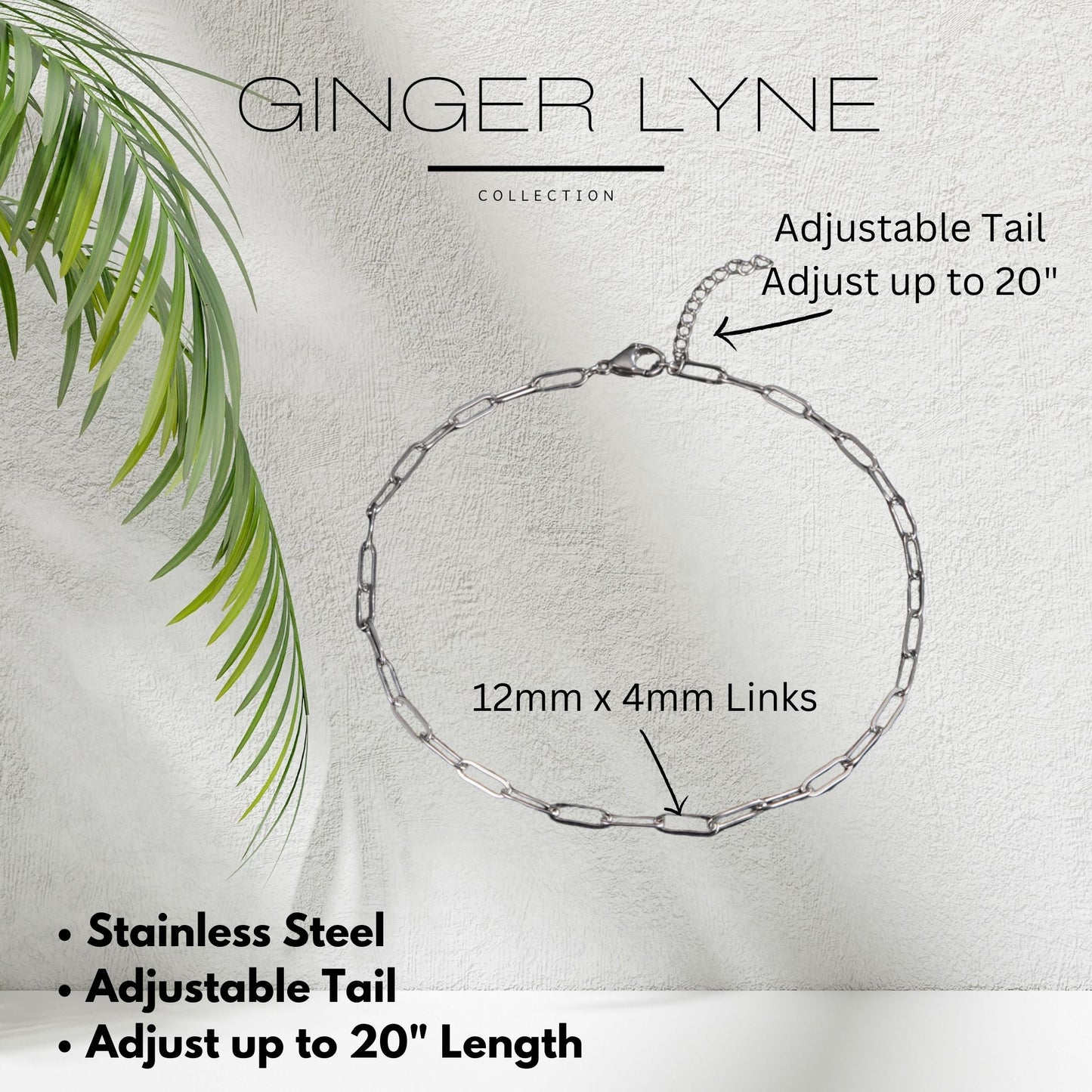 PaperclipChainNecklaceorBraceletforWomenorMenStainlessSteelGingerLyneCollection_Necklace-Silver-3