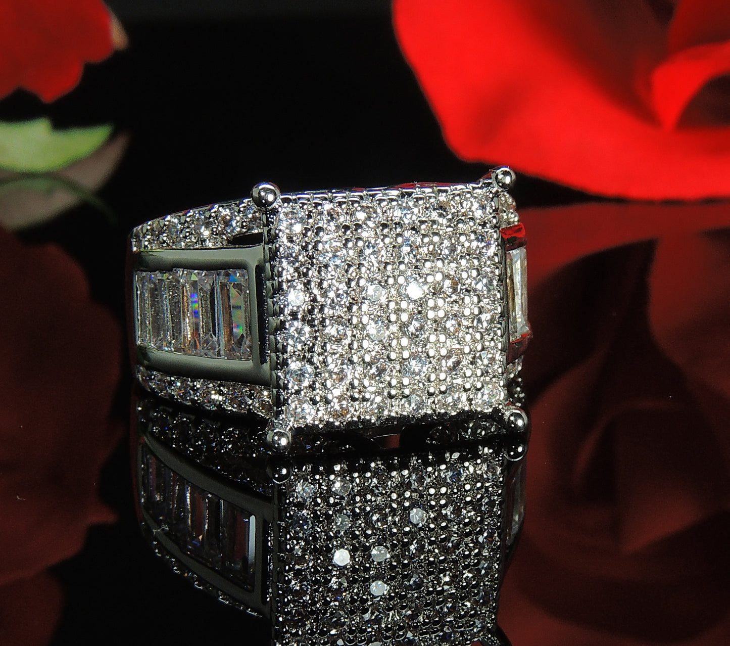 BaguetteEngagementRingforWomenbyGingerLyneCollection_Silver-5