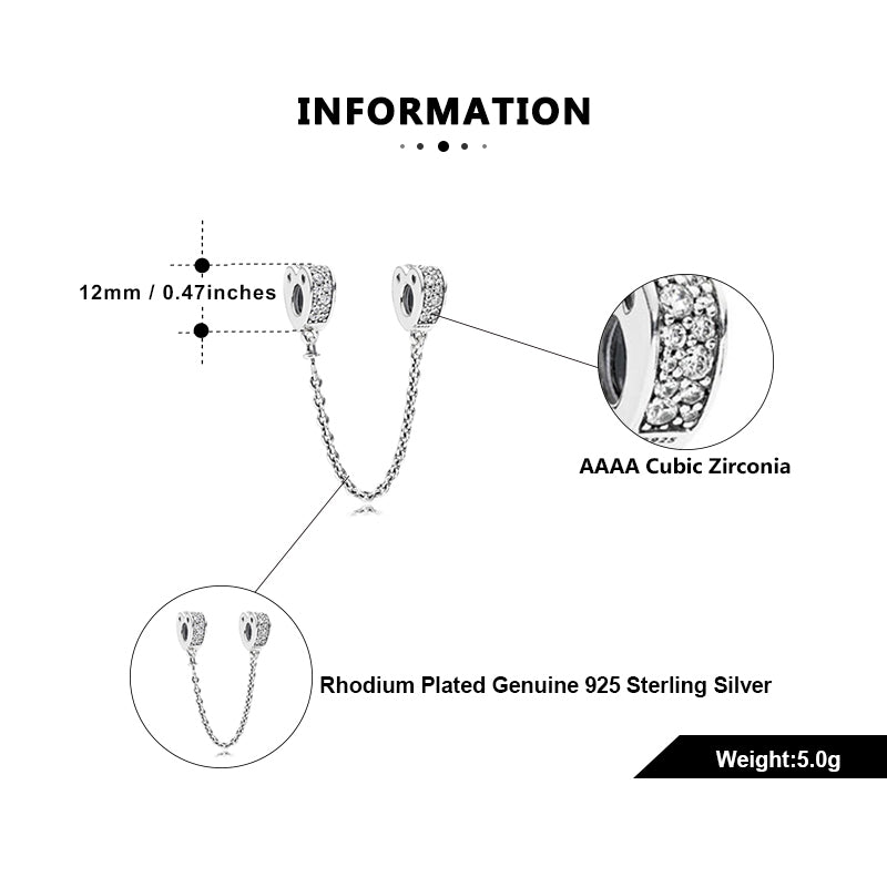 DoubleHeartCharmforWomenSterlingSilverChainCZEuropeanBeadforBraceletGingerLyneCollection_Silver-5