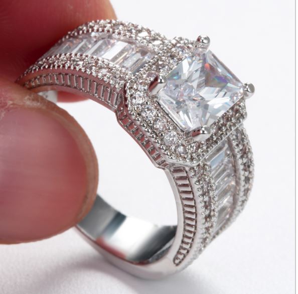 AnikaGoldPlatedEmeraldCutCzEngagementRingWomensGingerLyneCollectionSize9_Silver-4