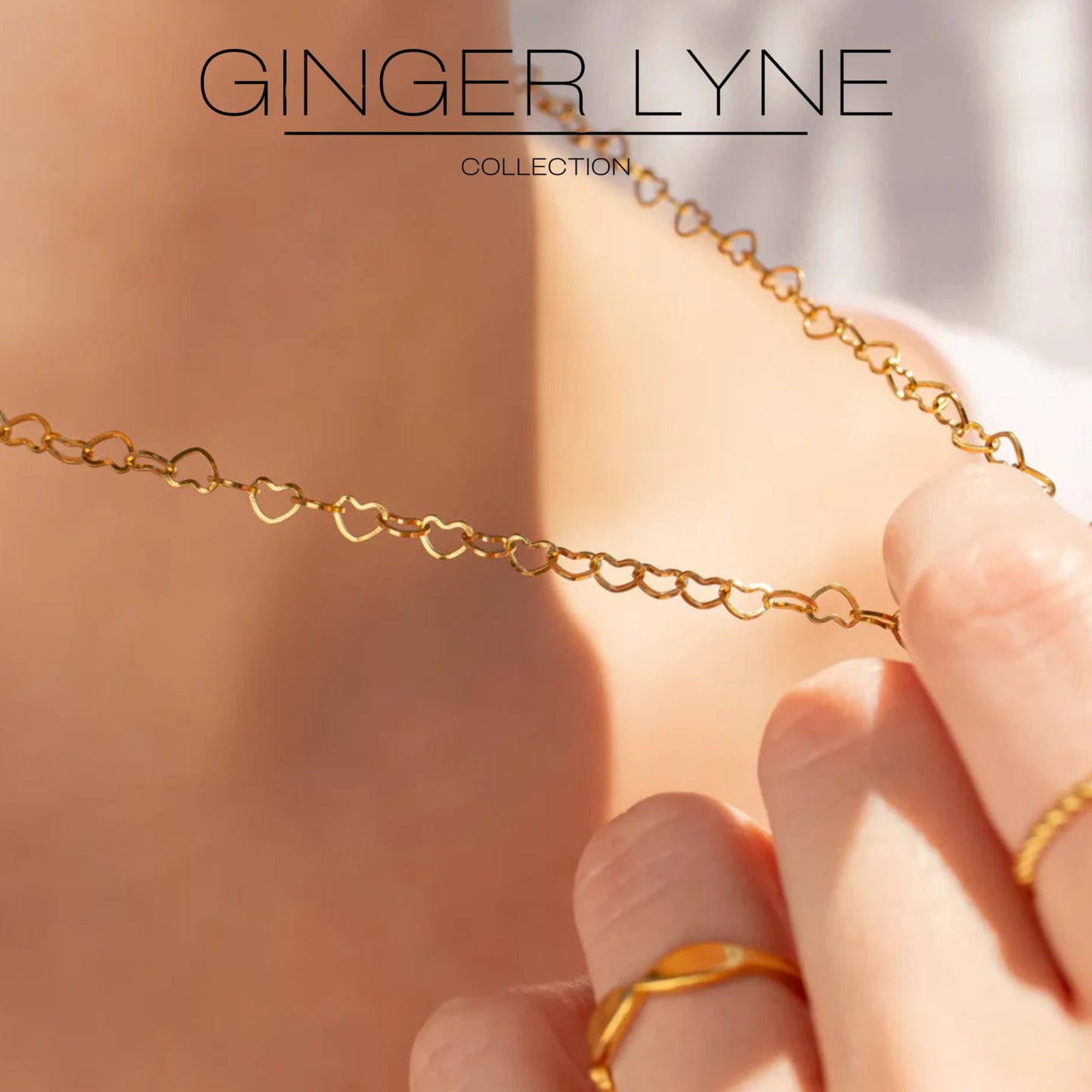 HeartLinkChainNecklaceforWomen20Inch18KGoldPVDPlatedStainlessSteelGingerLyne_Silver-4