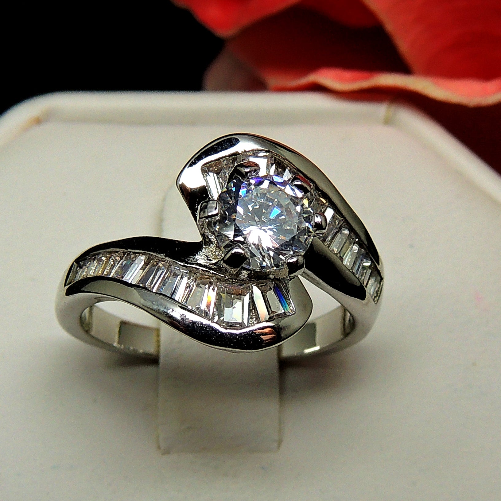 AubryEngagementRingWomensCubicZirconiaBauguetteGingerLyneCollection_Silver-4