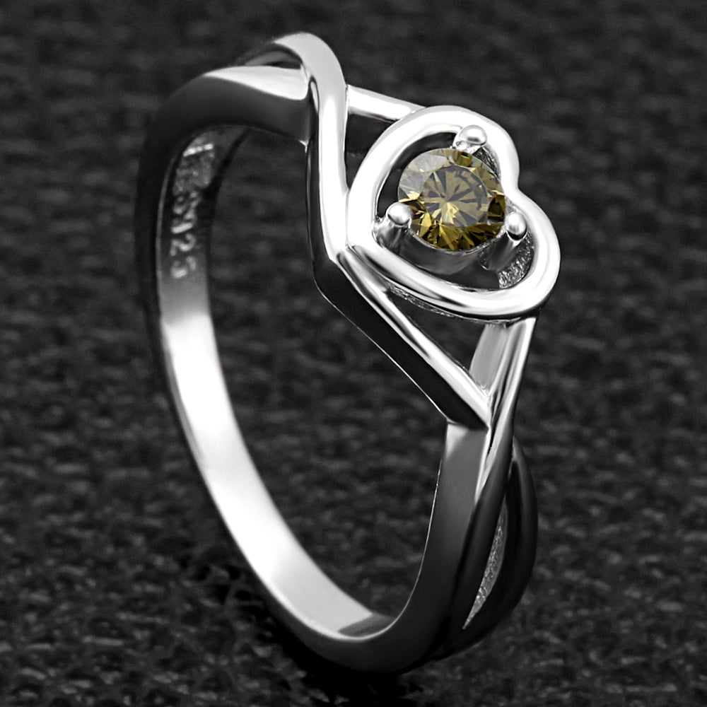 ChristineEngagementRingforWomenPromiseHeartBirthstoneCzSterlingSilverbyGingerLyne_August-OliveGreen-3