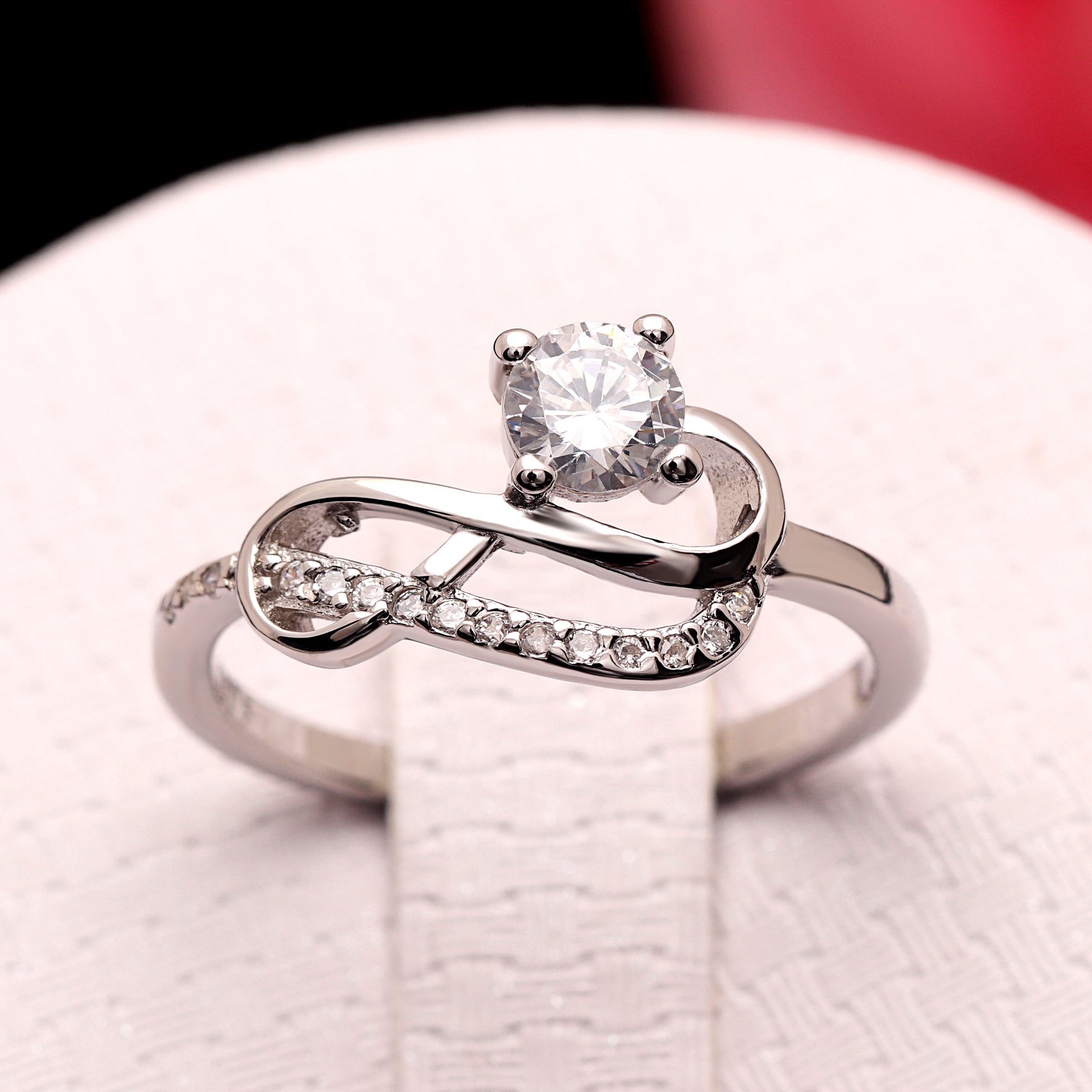 JerilynEngagementRingInfinitySterlingSilverCzWomensGingerLyneCollection_Silver-6
