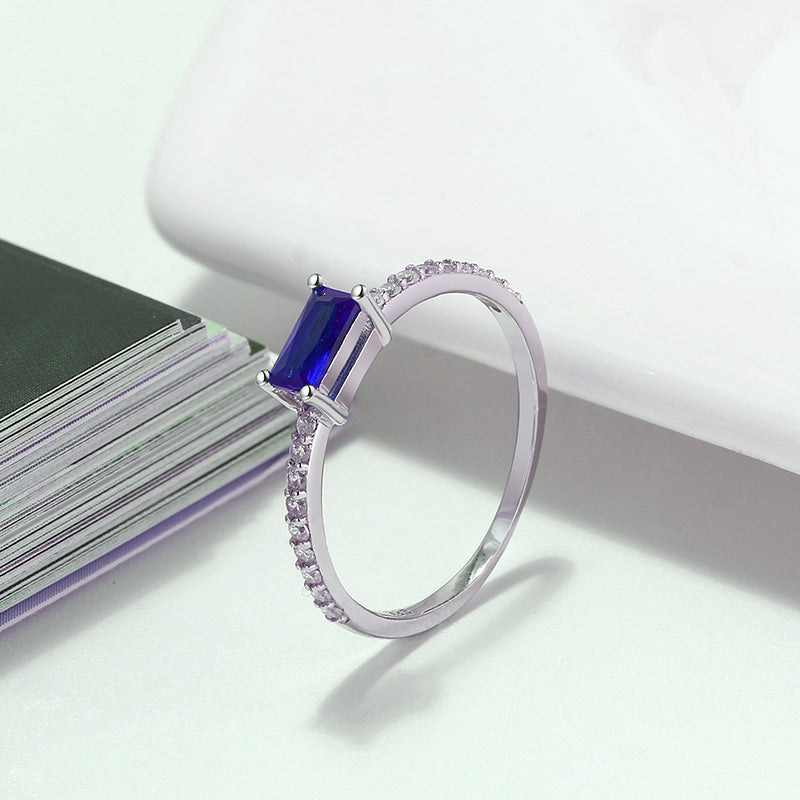 EngagementRingforWomenEmeraldCutBlueCzSterlingSilverGingerLyneCollection_Blue-4