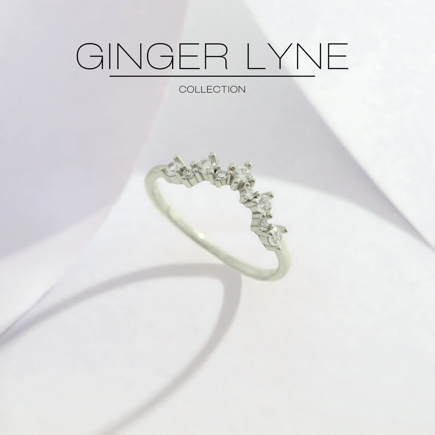 AriaHalfEternityRingforWomenSterlingSilverCZAnniversaryBandStackableChevronCurvebyGingerLyne_Silver-3