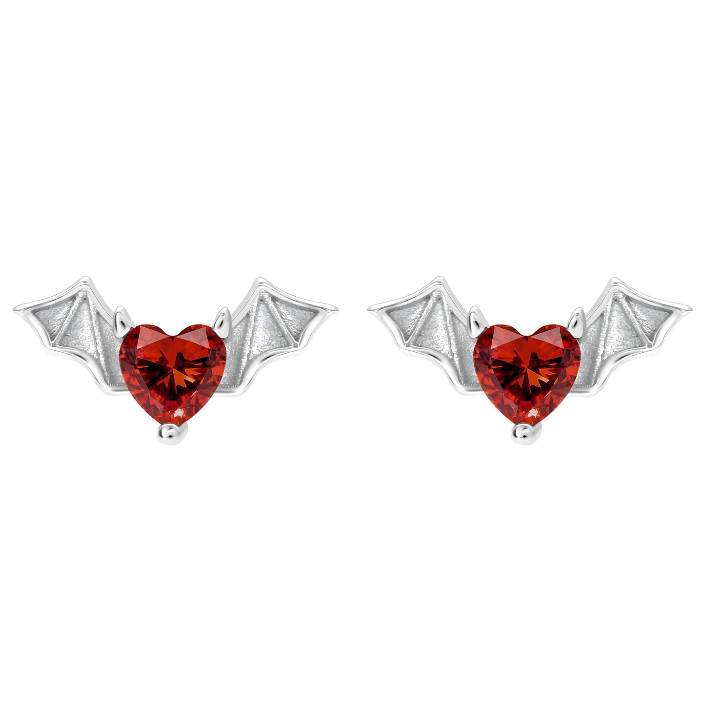FlyingBatFlatBackEarringsforWomenSterlingSilver16gCartilageHelixLobeBodyPiercingStudGingerLyne_Silver-1