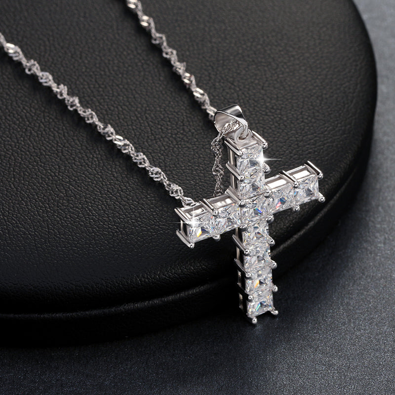 ReligiousCrossPendantNecklacePrincessCutCZWomensGingerLyneCollection_silver-4