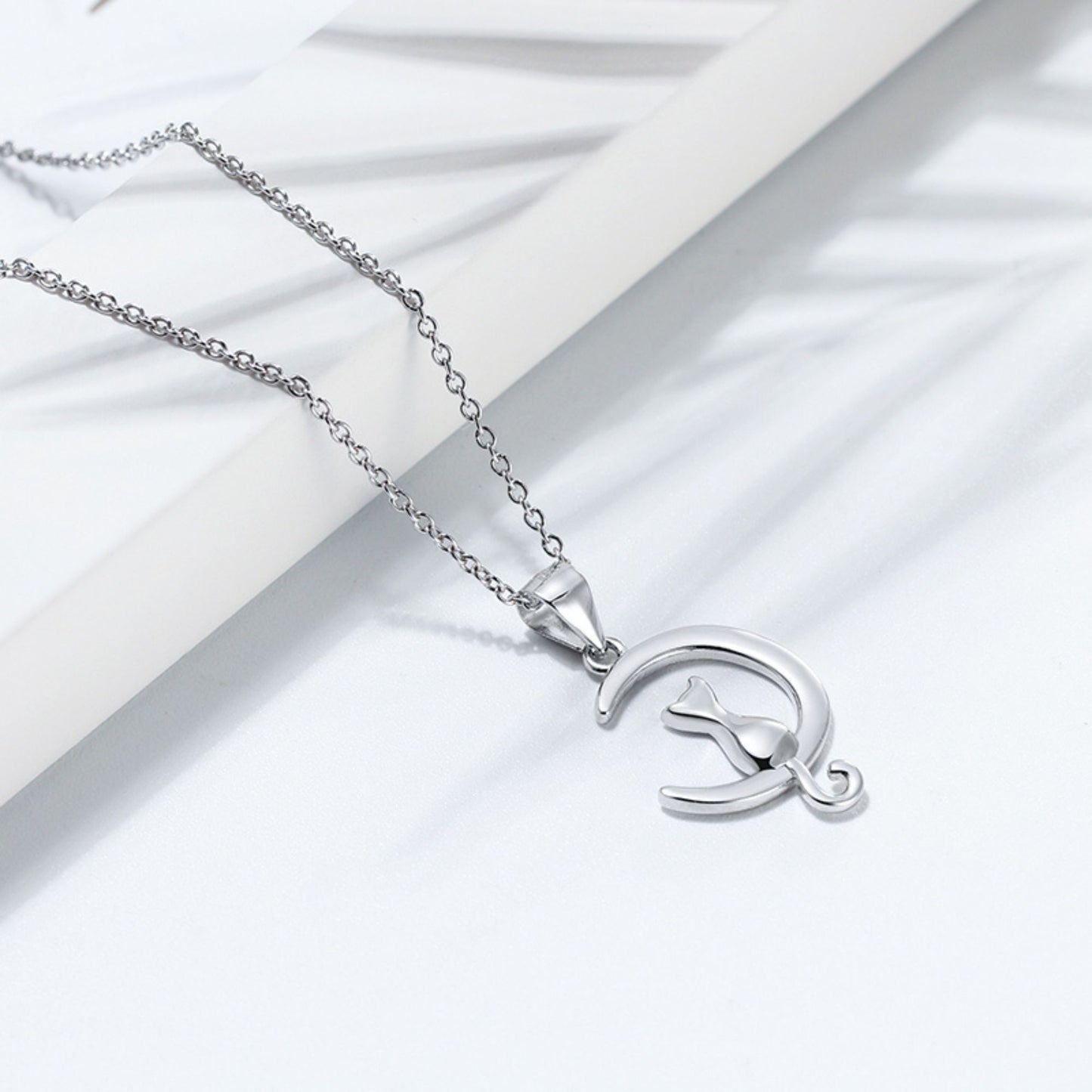 KittyCatonMoonPendantNecklaceforWomenSterlingSilverGingerLyneCollection_Silver-2