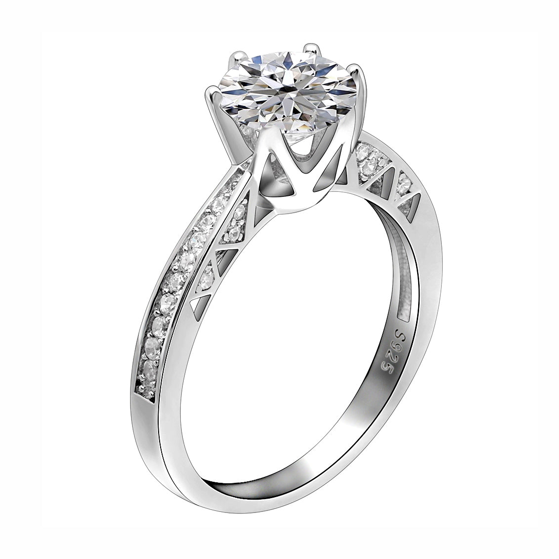 PetraEngagementRingSolitaireCzSterlingSilverWomensGingerLyneCollection_Silver-1