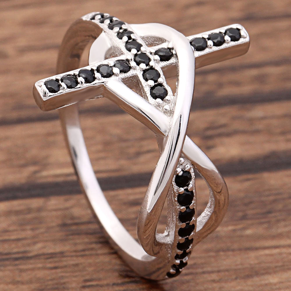 CrossInfinityReligionRingSterlingSilverBlackCzWomenGingerLyneCollection(9)_Silver-3