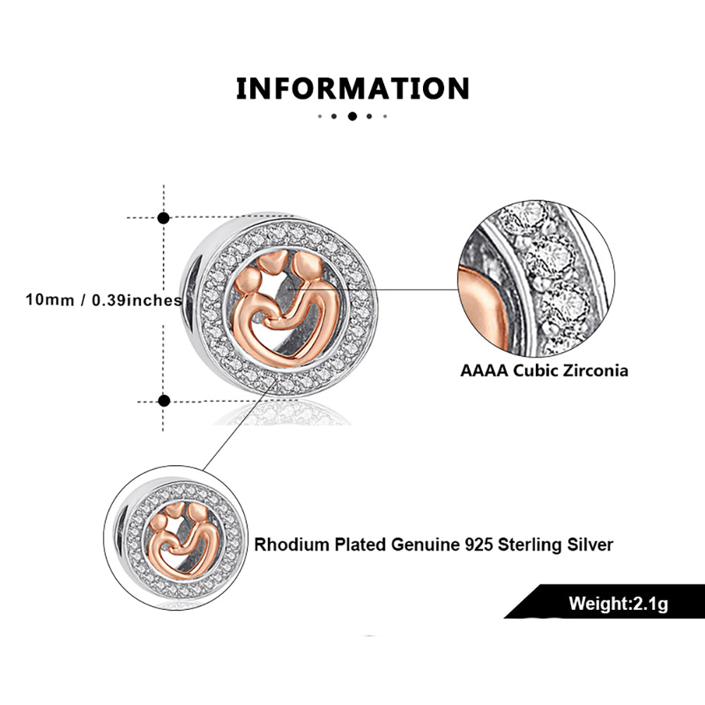 FamilyLoveCharmforWomenCZSterlingSilverEuropeanBeadforBraceletGingerLyneCollection_Silver-5