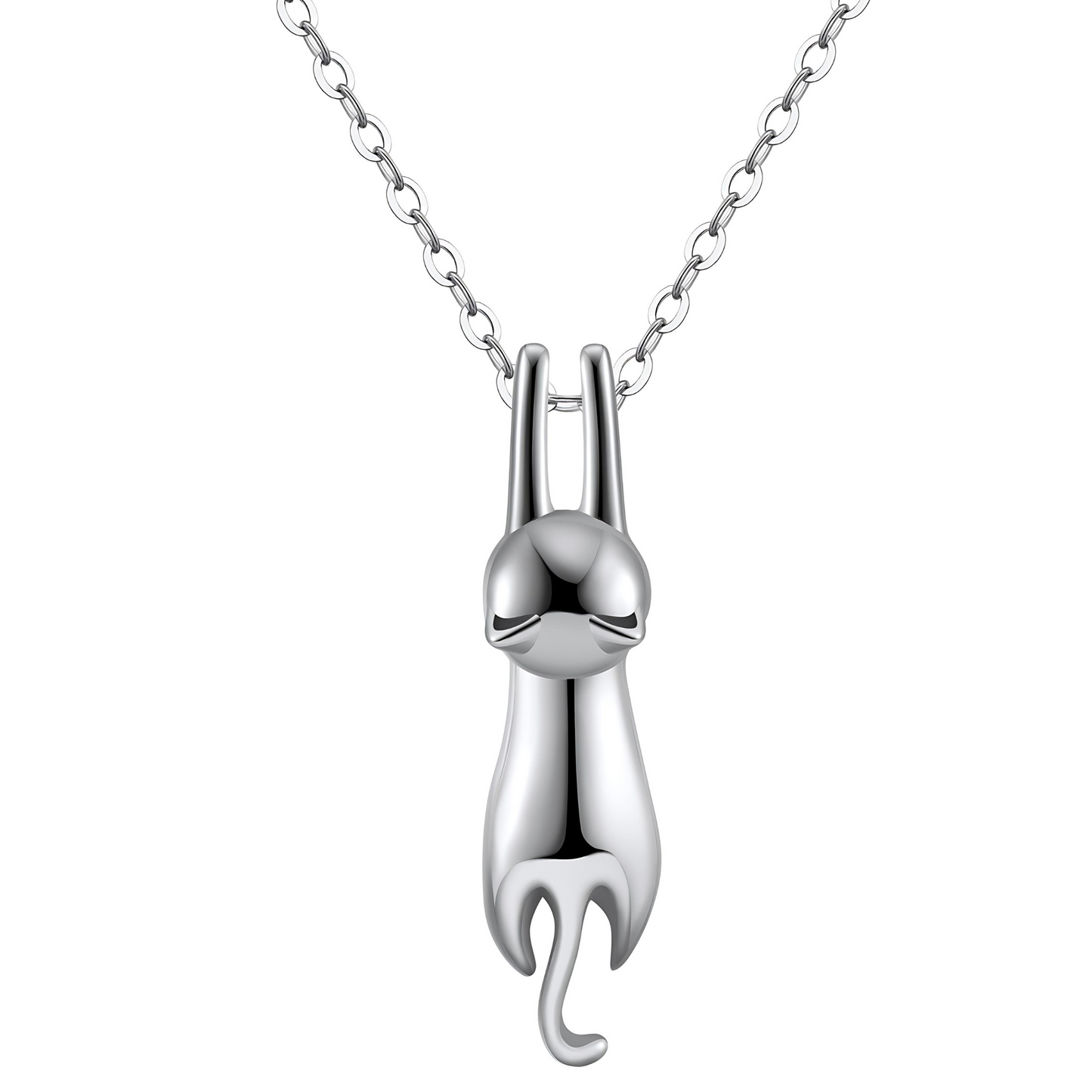 HangingCatKittyPendantNecklaceforWomenSterlingSilverGingerLyneCollection_Silver-1